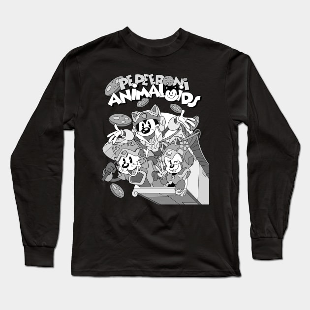 Samurai Pepeeroni Animaloids Long Sleeve T-Shirt by Juandamurai